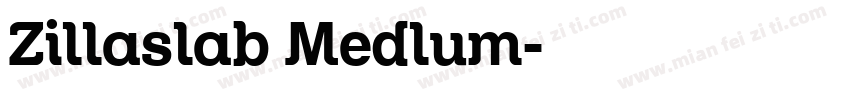 Zillaslab Medlum字体转换